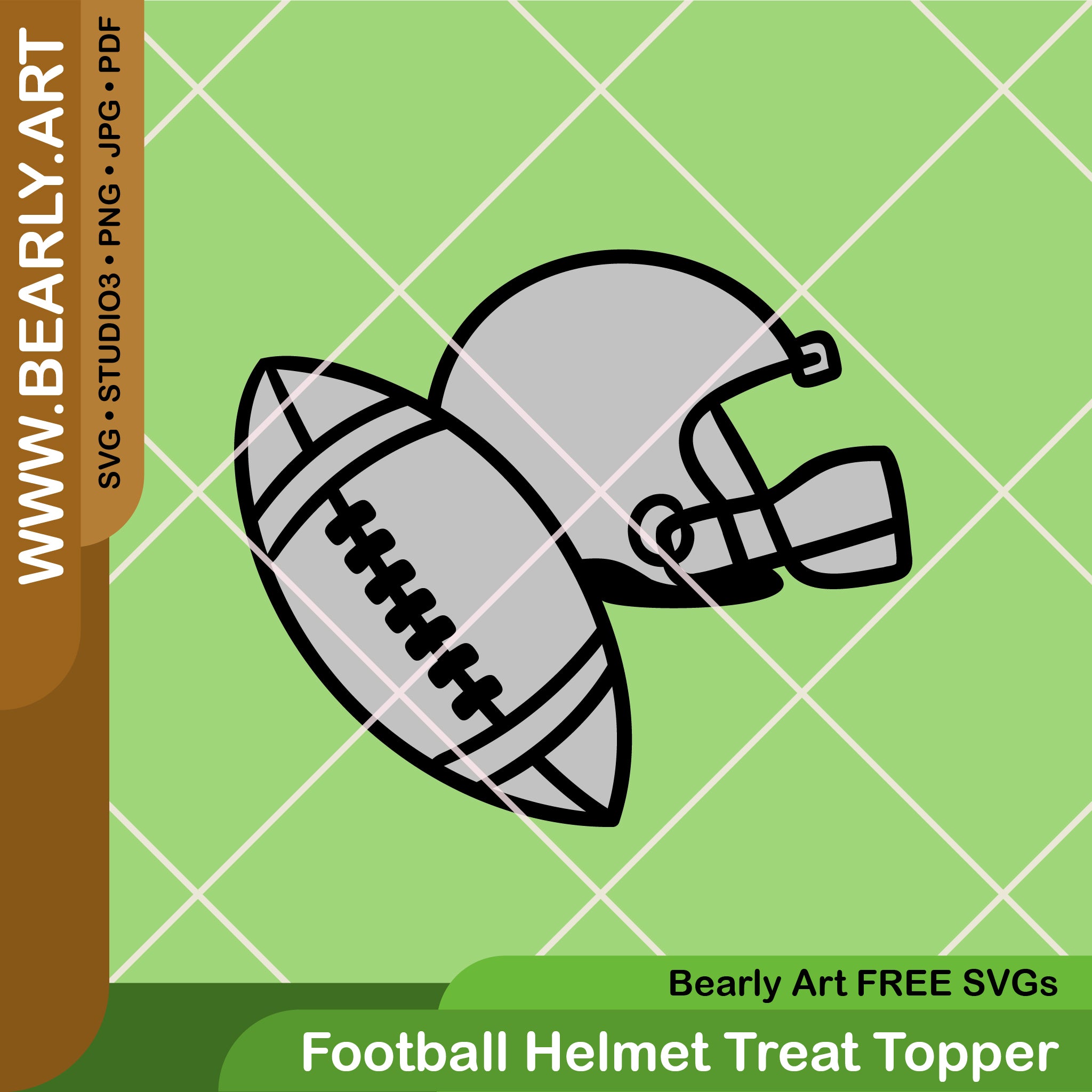 Football Helmet Treat Topper