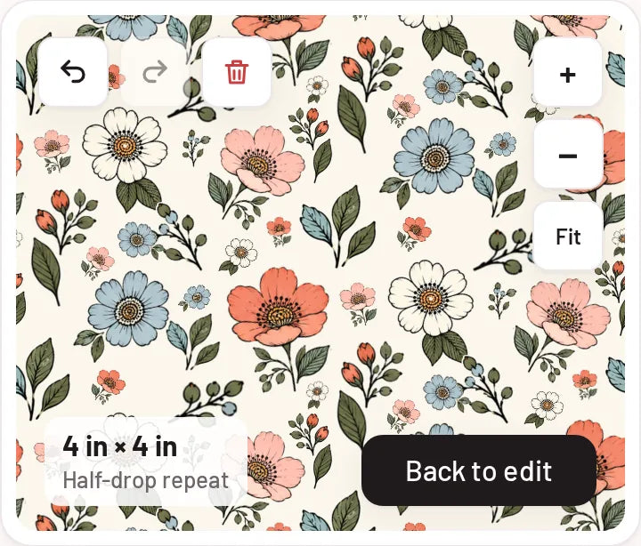 Seamless Pattern Maker: The finished pattern