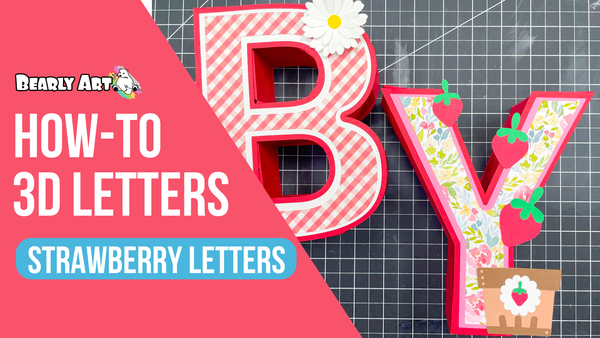 3D Strawberry Letters Tutorial