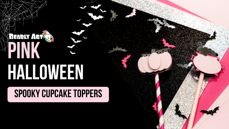 Spooky Pastel Halloween Cupcake Topper