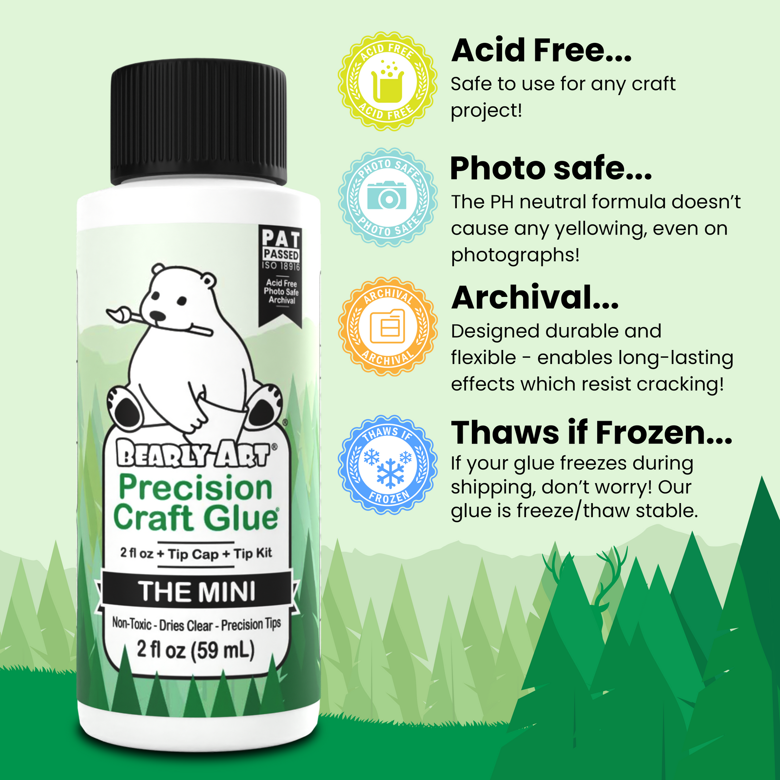 Bearly Art Precision Craft Glue THE MINI