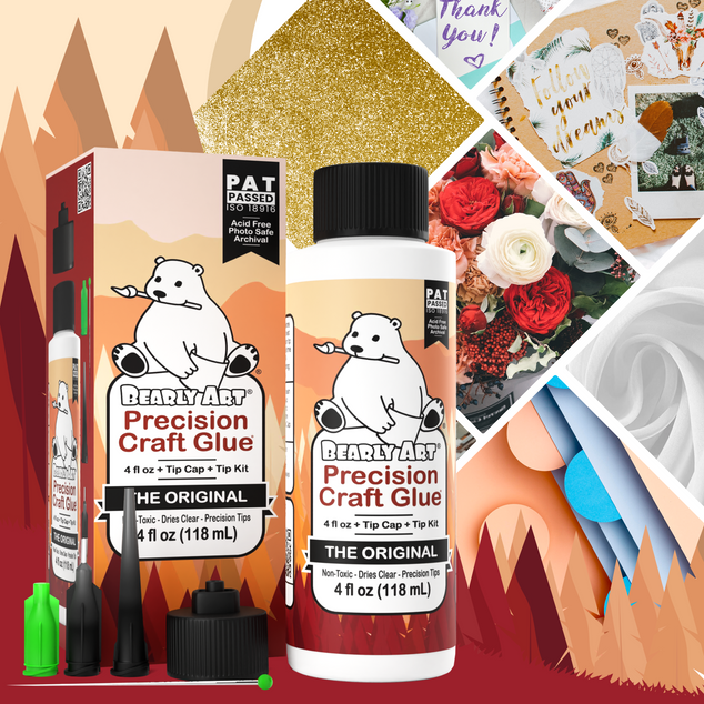 Bearly Art Precision Craft Glue - THE ORIGINAL