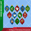 12 Days of Christmas Ornaments