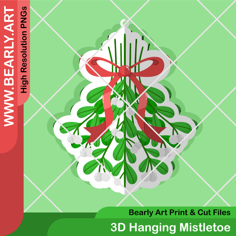 3D Hanging Mistletoe