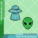 Alien & Flying Saucer