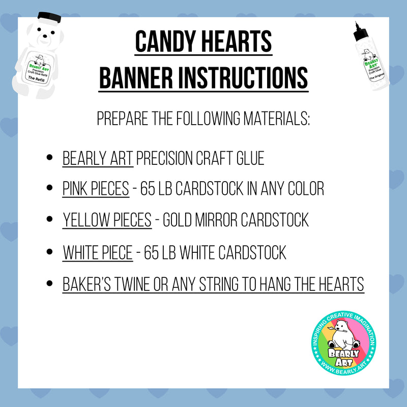 Candy Hearts Banner