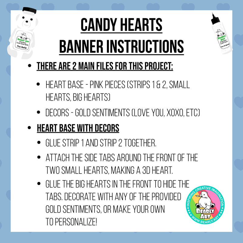 Candy Hearts Banner