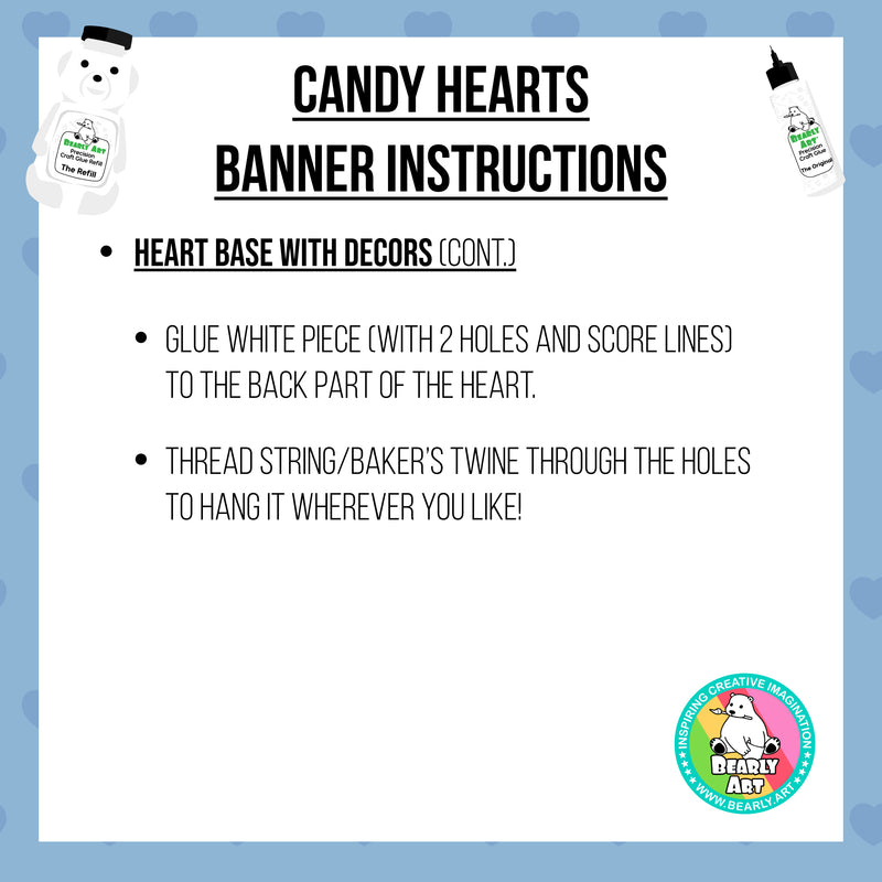 Candy Hearts Banner