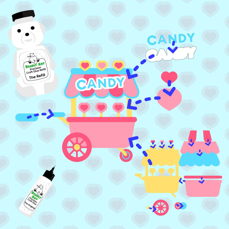 Candy Hearts Cart