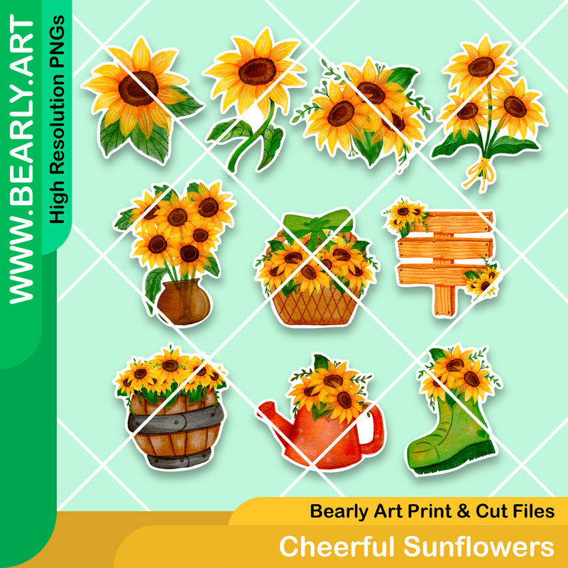 Cheerful Sunflowers