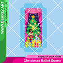 Christmas Ballet Scene - Book Nook Insert