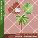 Coconut Tree and Fruits