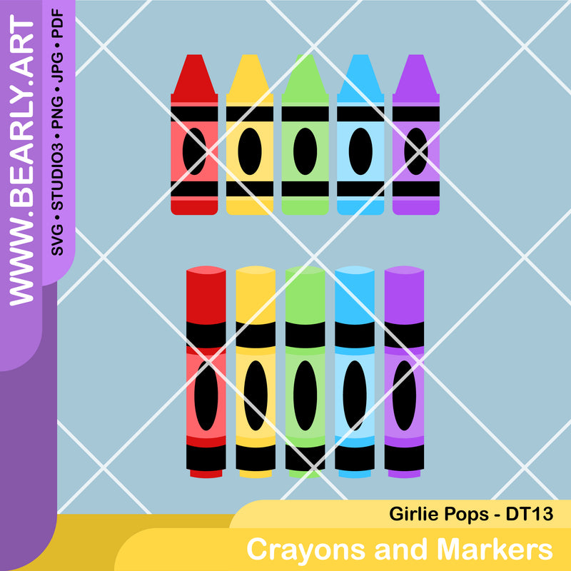 Crayons and Markers - Design Team 13 - Girlie Pops