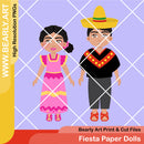 Fiesta Paper Dolls