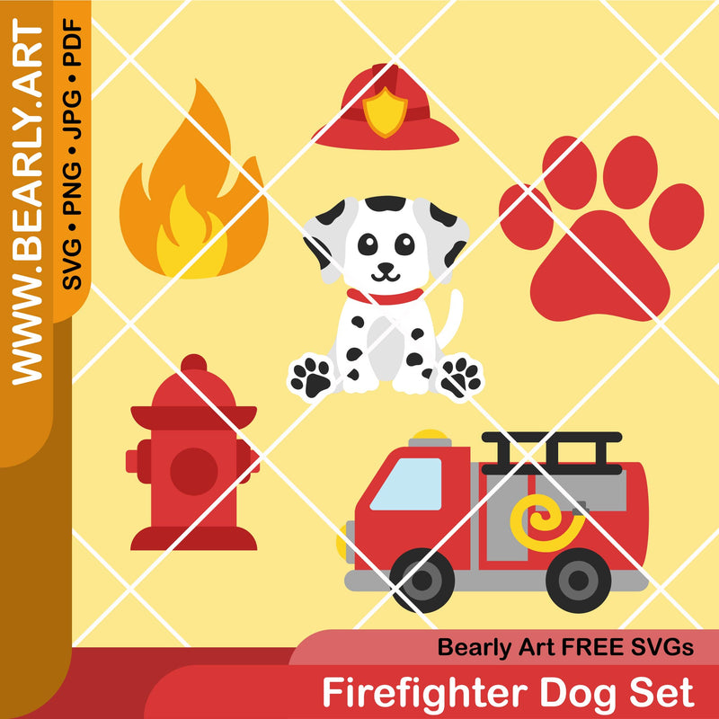 Firefighter Dog Set