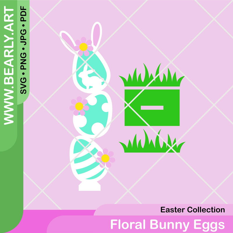 Floral Bunny Eggs