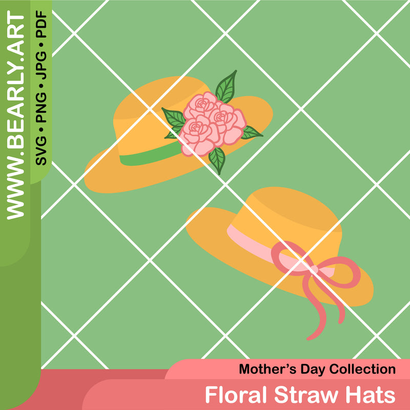 Floral Straw Hats