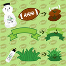 Football Shaker Cake Topper