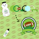 Football Shaker Cake Topper