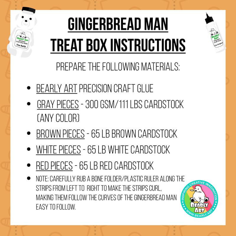 Gingerbread Man Treat Box