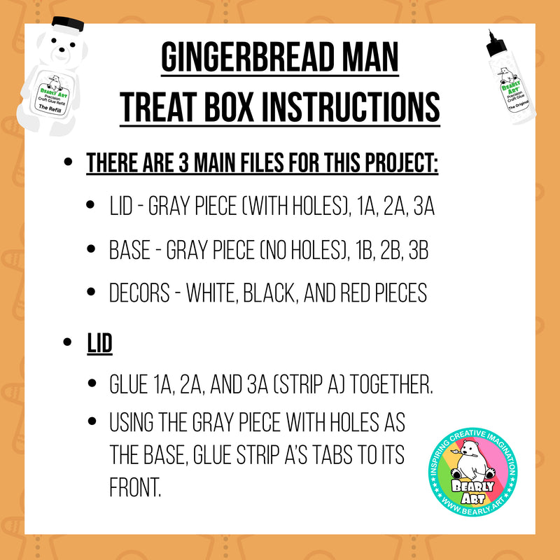 Gingerbread Man Treat Box