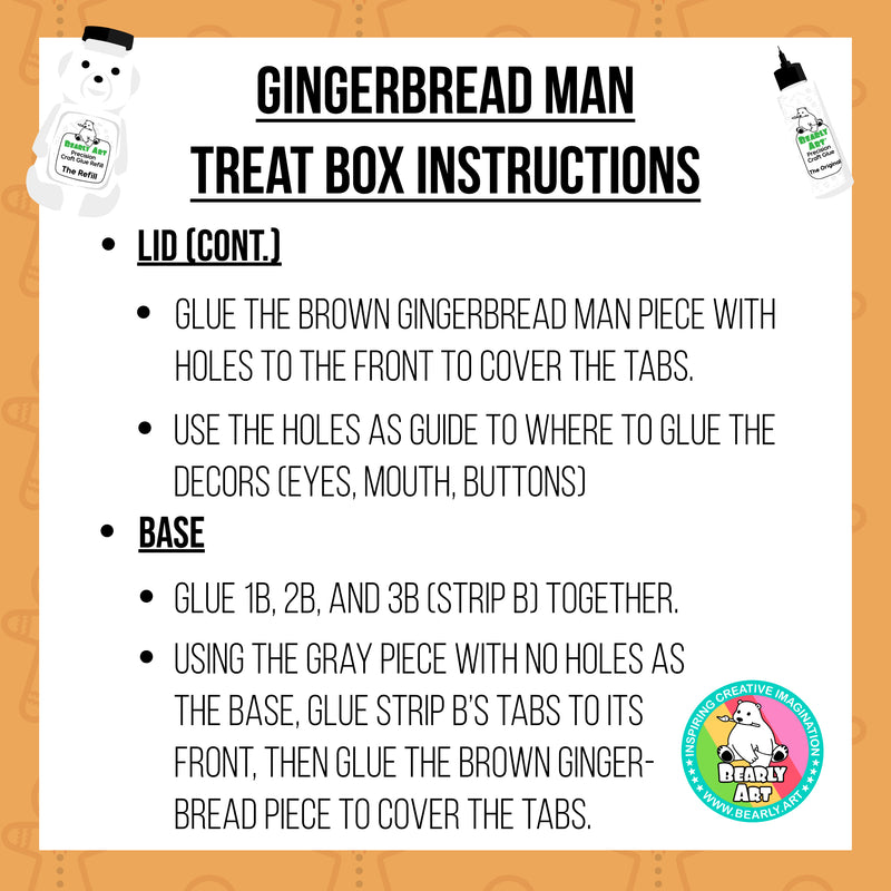 Gingerbread Man Treat Box