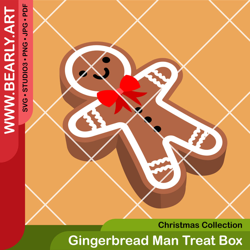 Gingerbread Man Treat Box