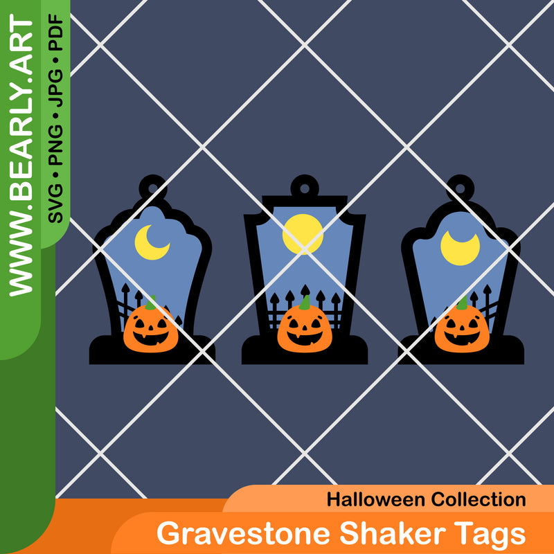 Gravestone Shaker Tags