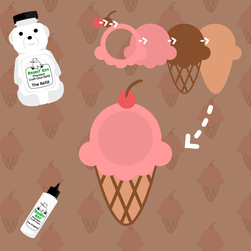 Ice Cream Bauble Cards