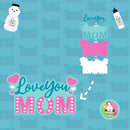Love You Mom Cake Topper