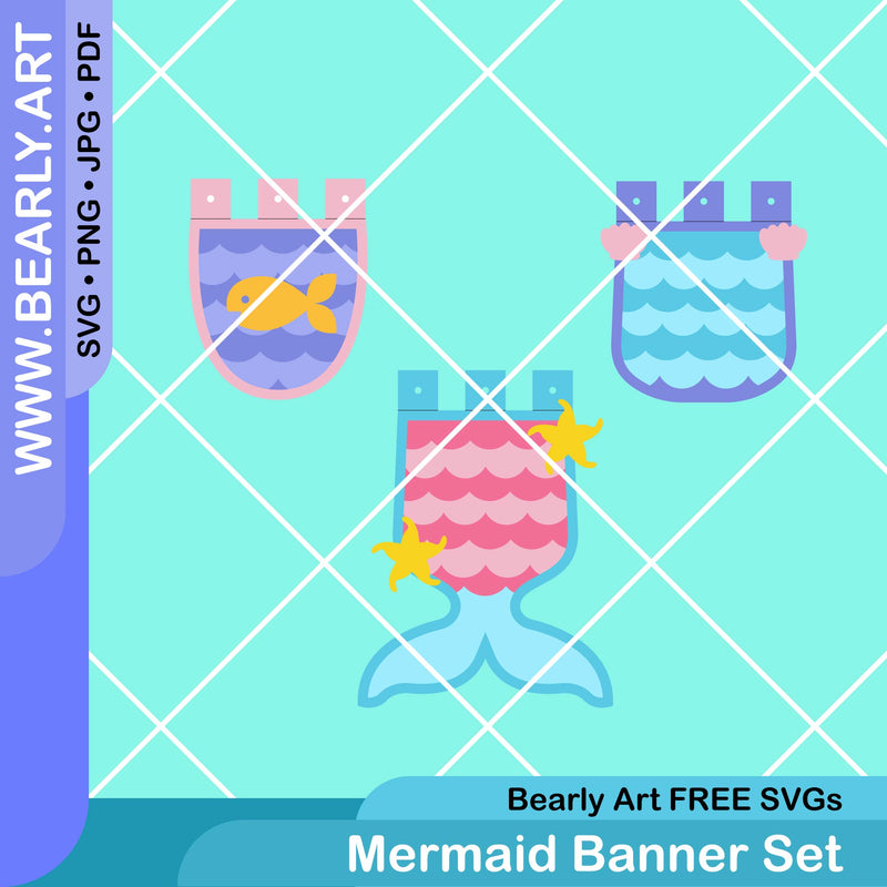 Mermaid Banner Set