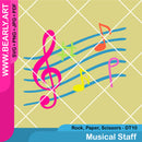 Musical Staff - Design Team 10 - Rock, Paper, Scissors