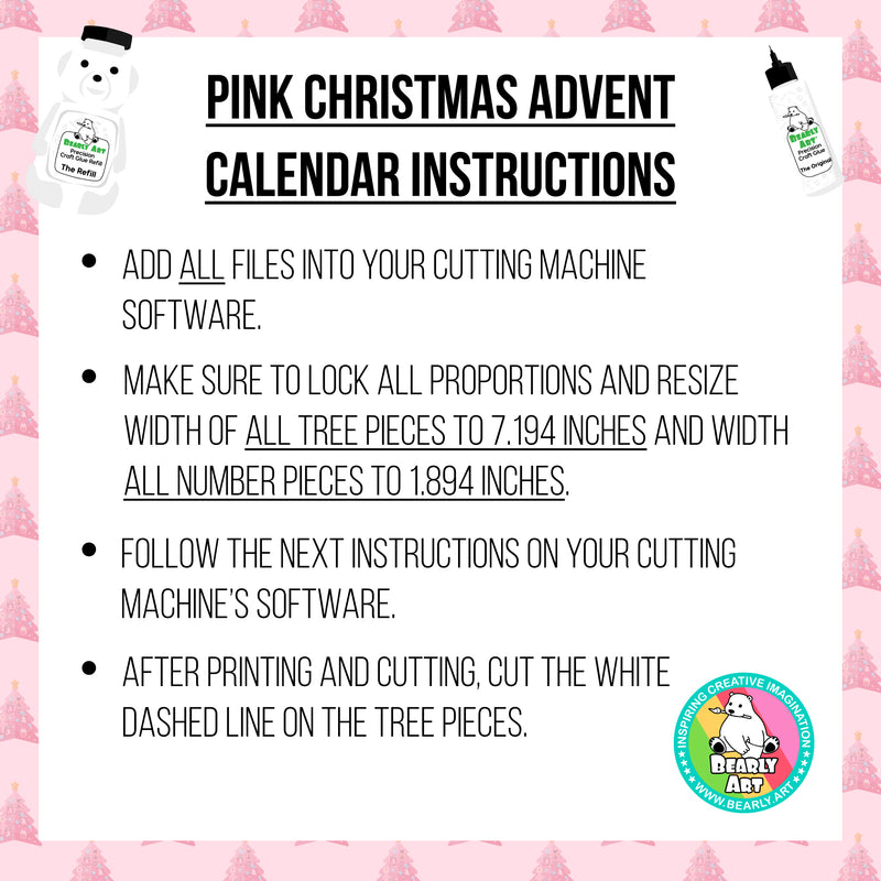 Pink Christmas Advent Calendar