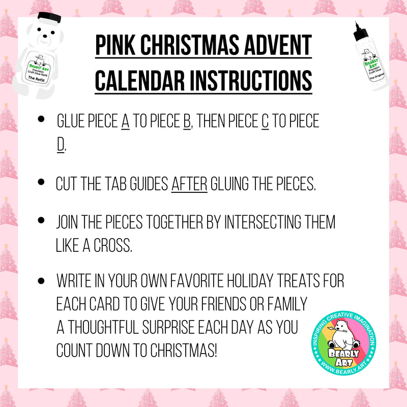 Pink Christmas Advent Calendar