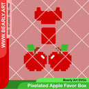 Pixelated Apple Favor Box