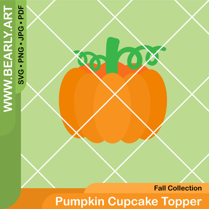 Pumpkin Cupcake Topper