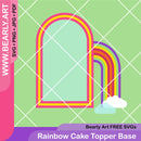 Rainbow Cake Topper Base