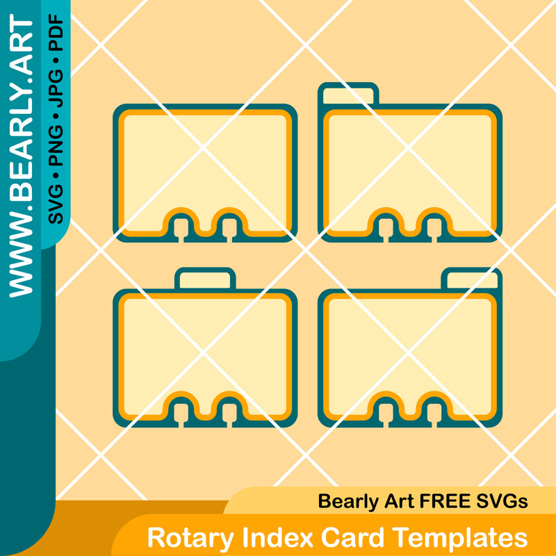 Rotary Index Card Templates