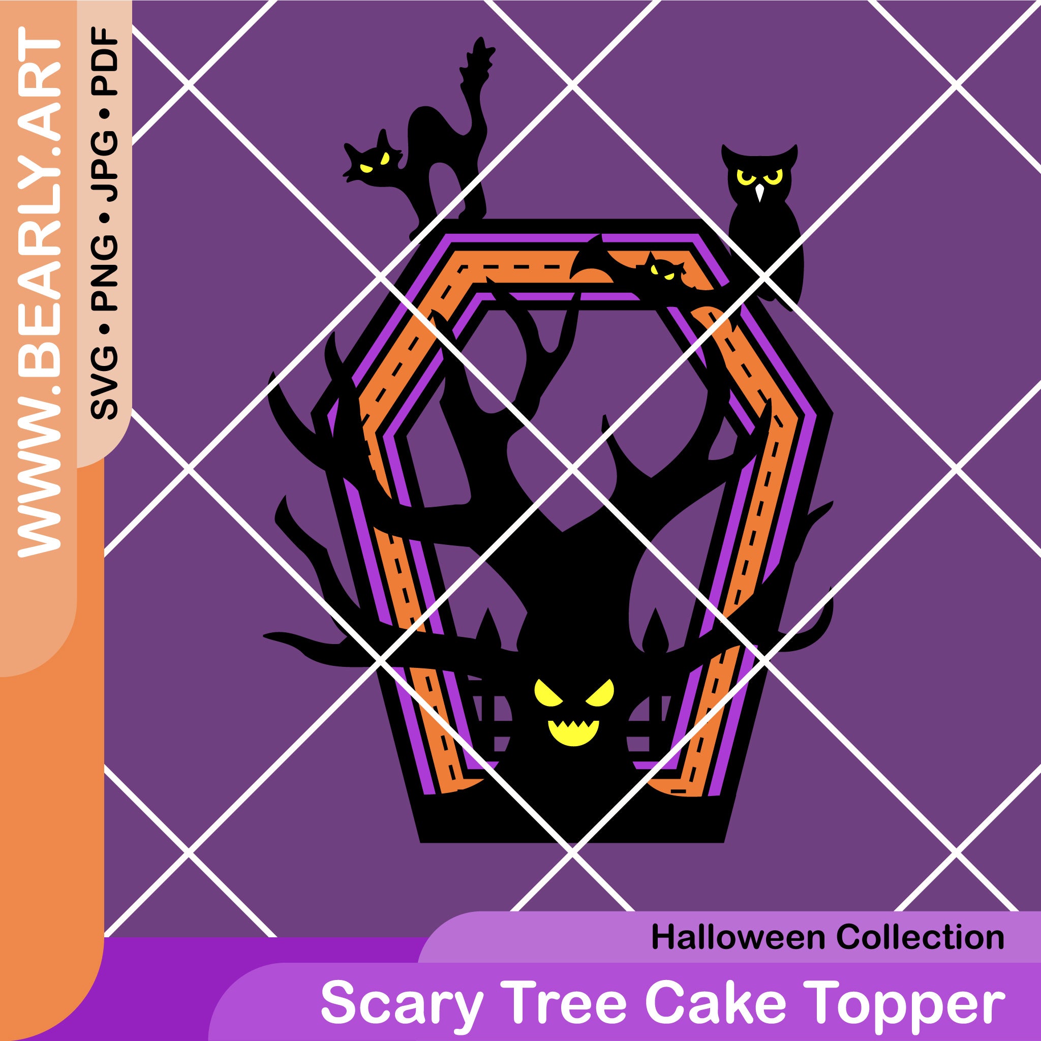Scary Tree Cake Topper