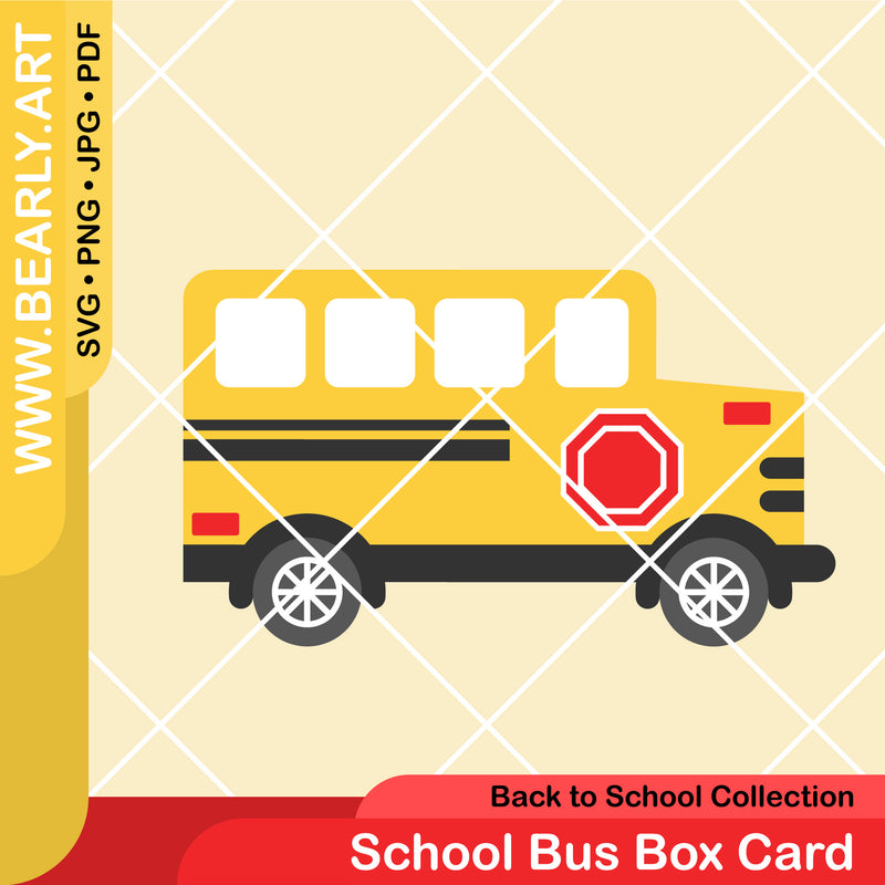 School Bus Box Card