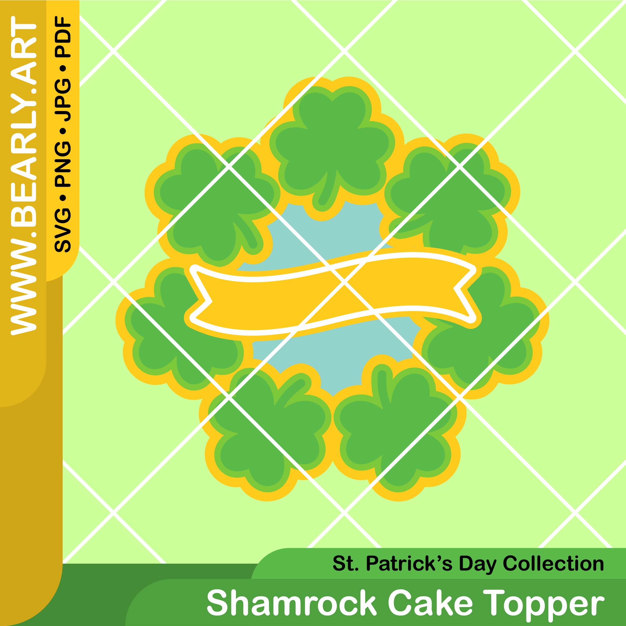 Shamrock Cake Topper