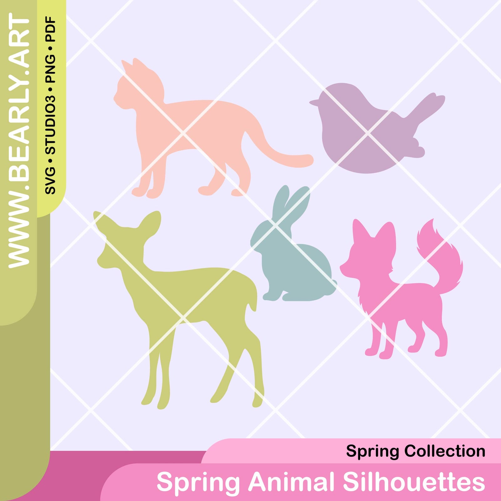 Vector Spring Animal Spring Animal Silhouettes