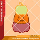 Stacked Shaker Pumpkins