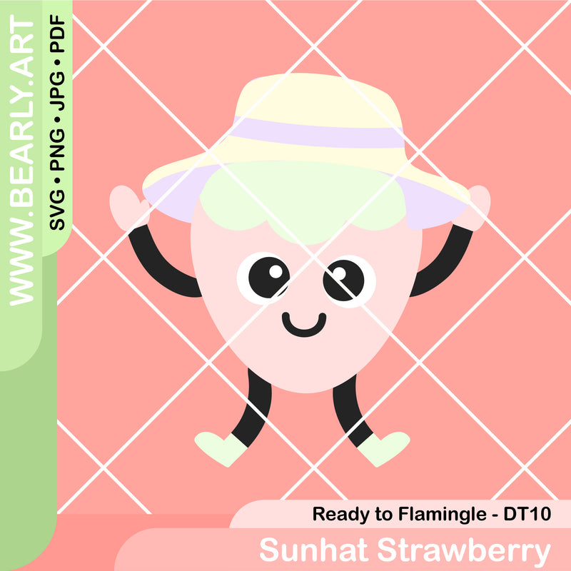 Sunhat Strawberry - Design Team 10 - Ready to Flamingle