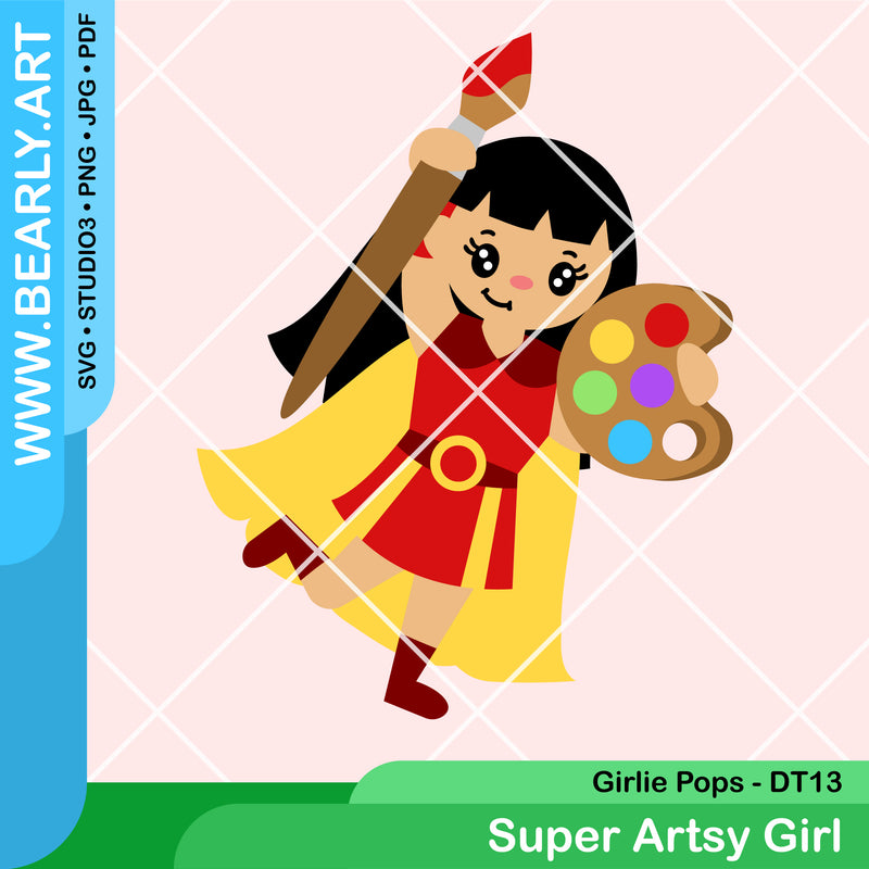 Super Artsy Girl - Design Team 13 - Girlie Pops