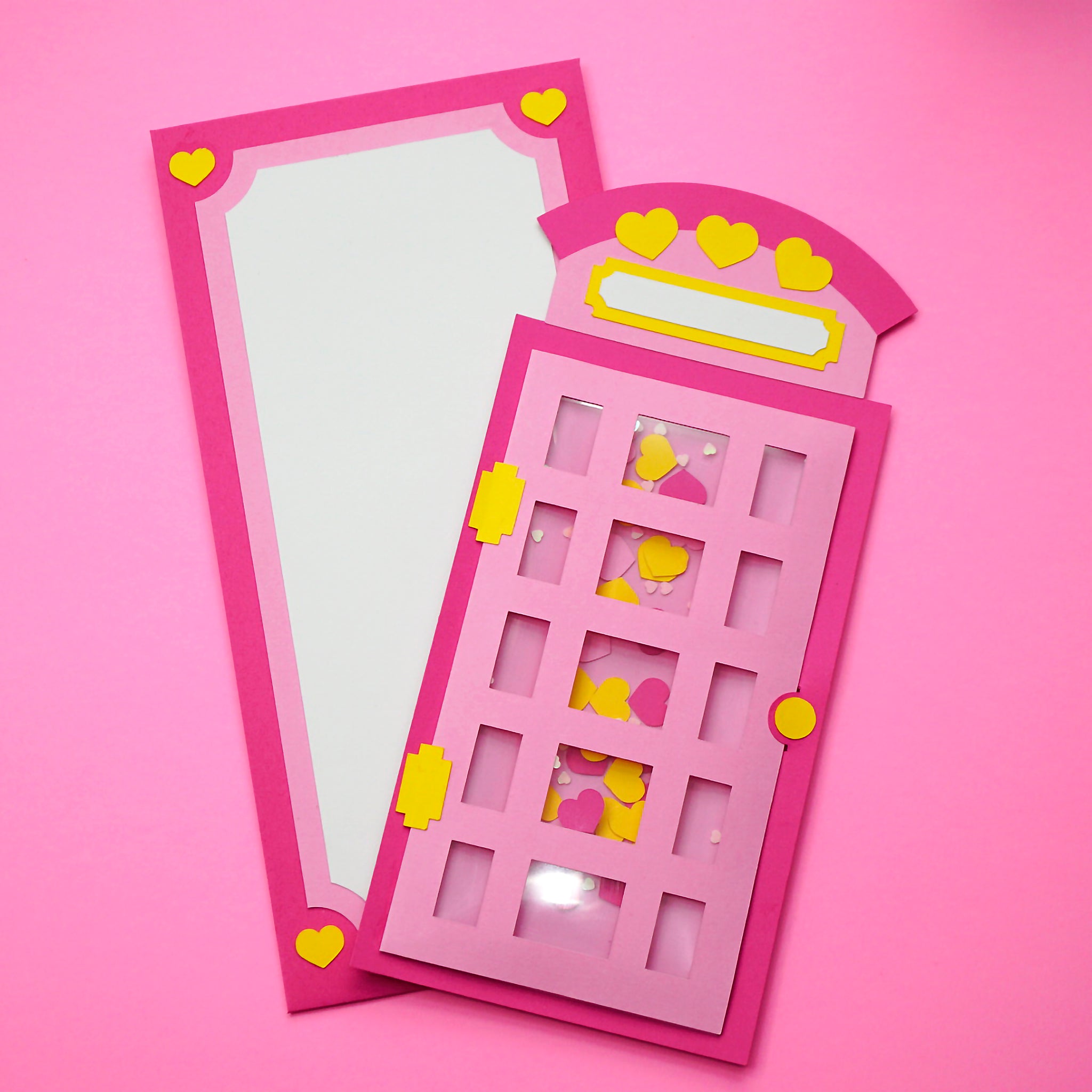 Telephone Booth Shaker Card