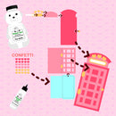 Telephone Booth Shaker Card