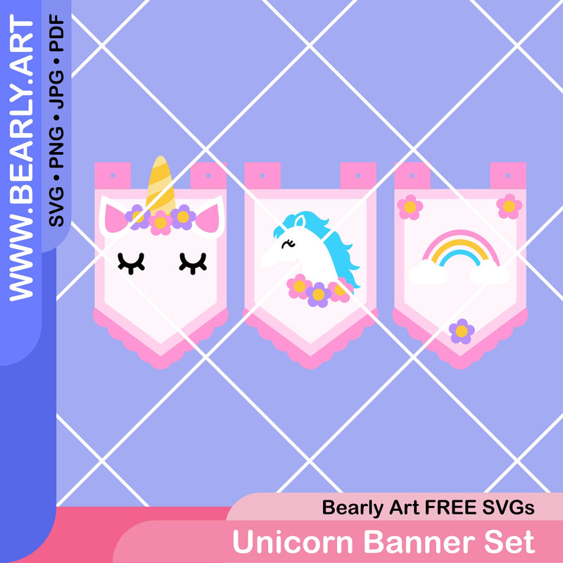 Unicorn Banner Set