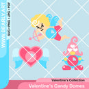 Valentine's Candy Domes