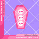 Valloween Coffin Card
